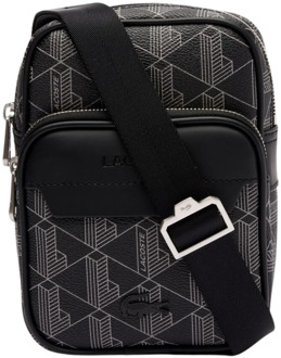 Iconische Monogram Blend Schoudertas Lacoste , Black , Heren - ONE Size