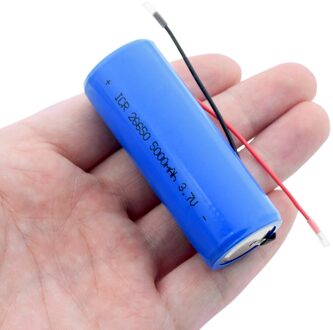 Icr 26650 Model Batterij 3.7V Flat-Top Met Draad 5000Mah Lithium-Ion Oplaadbare Batterij Voor mini Fan Torch 5000Mah Mobiele