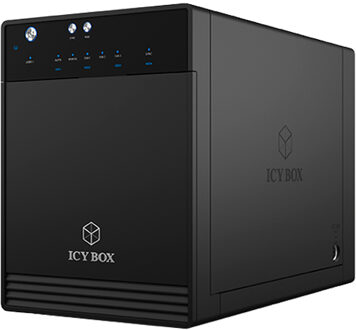 ICY BOX IB-3740-C31 2.5/3.5'' HDD-/SSD-behuizing Zwart