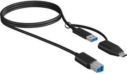 ICY BOX IB-CB032 USB-B > USB-A en USB-C Kabel