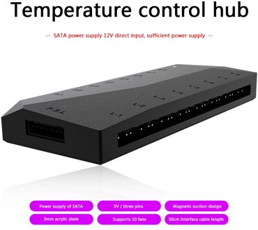 Id-Cooling Ha-02 Huishoudelijke Computer Accessoires 5V 3 Pin Argb Splitter Hub Pwm Fan Led Controllers sata Power