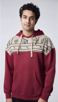 Id herenhoodie zwart sweatshirt - maat XL Rood