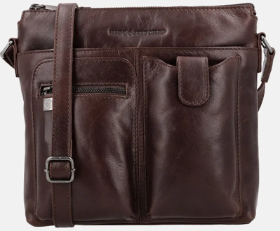 Idaho crossbody tas donkerbruin