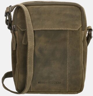 Idaho crossbody tas olive green Groen