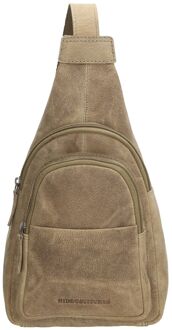 Idaho Radiant Schoudertas donkerzand damestas - H 18 x B 18 x D 8 cm