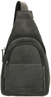 Idaho Radiant Schoudertas zwart damestas - H 18 x B 18 x D 8 cm