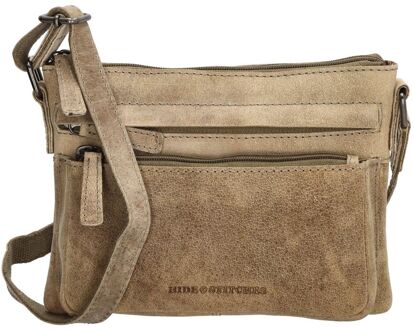 Idaho schoudertas donkerzand Beige