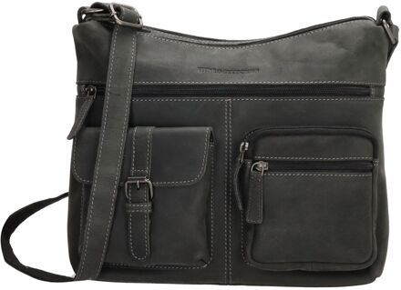 Idaho Shoulderbag black damestas Zwart - H 25 x B 29 x D 10 cm