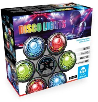 iDance Audio Draadloos disco lichten systeem met 6 discoballen DL6-OCTO