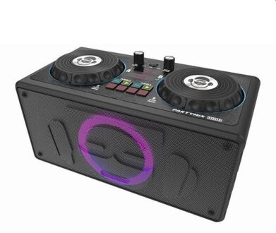 Idance DJ303 Audio Party Speaker - Draadloos - Bluetooth 5.0 en USB - 2 Mixers - Inclusief Microfoon Zwart