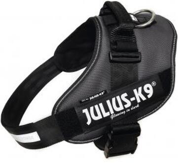 idc powertuig voor hond antraciet maat 3/82-118 cm