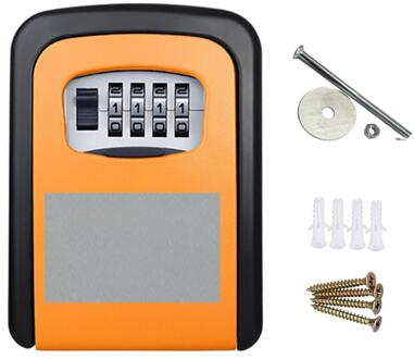 Ideaal Voor Sleutel Opslag Met EEN Grote Opslagruimte Renovatie B & b Wachtwoord Sleutel Opbergdoos Muur Sleutel Veilig kluis Geel