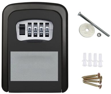 Ideaal Voor Sleutel Opslag Met Een Grote Opslagruimte Renovatie B & B Wachtwoord Sleutel Opbergdoos Muur Sleutel Veilig kluis zwart