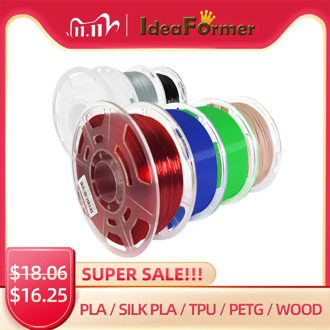 Ideaformer 3D Printer Filament 1.75mm 0.8/1KG PLA/SilkPLA/PETG/TPU 3D Plastic Printing Filament Shipping From Overseas Warehouse
