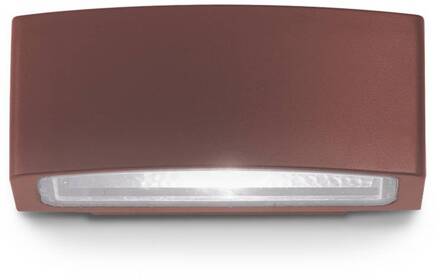 Ideal Lux buitenwandlamp Andromeda koffie, breedte 22 cm, aluminium koffiebruin