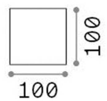 Ideal Lux buitenwandlamp Atom, bruin, 10 cm, metaal koffiebruin