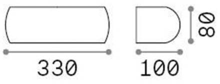 Ideal Lux buitenwandlamp Giove, grijs, aluminium, omhoog/omlaag