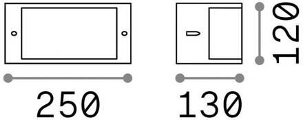 Ideal Lux buitenwandlamp Rex 1, antraciet, IP44, E27