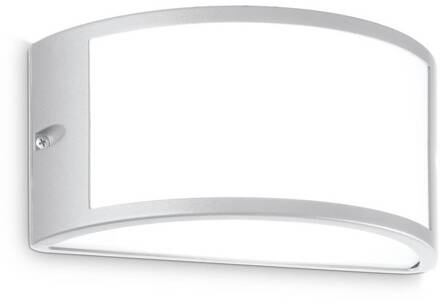 Ideal Lux buitenwandlamp Rex 1, grijs, aluminium, IP44, E27