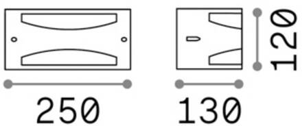 Ideal Lux buitenwandlamp Rex-3, antraciet, aluminium, breedte 25 cm