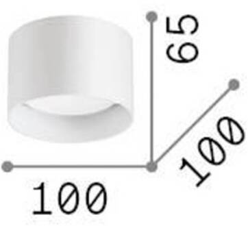 Ideal Lux downlight Spike Rond, chroomkleurig, aluminium, Ø 10 cm