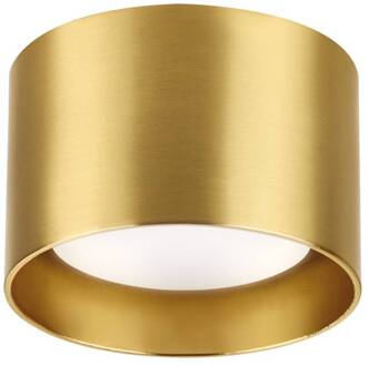 Ideal Lux downlight Spike Rond, messingkleurig, aluminium, Ø 10 cm