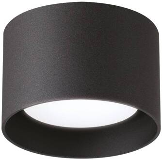 Ideal Lux downlight Spike Rond, zwart, aluminium, Ø 10 cm