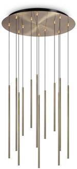 Ideal Lux Filo LED hanglamp 12-lamps messing