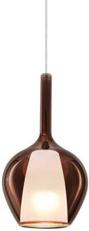Ideal Lux hanglamp Kalique 1, koperkleurig, Ø 18 cm