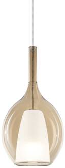 Ideal Lux hanglamp Kalique 2, amberkleurig, Ø 18 cm