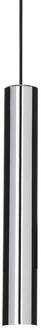 Ideal Lux hanglamp Look, chroomkleurig, Ø 6 cm, metaal
