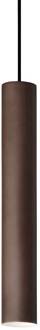 Ideal Lux hanglamp Look, donkerbruin, Ø 6 cm, metaal