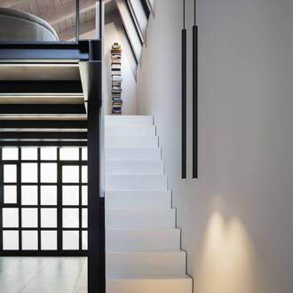 Ideal Lux hanglamp Ultrathin Rond 100 cm zwart DALI