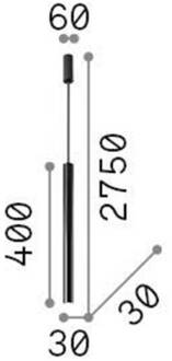 Ideal Lux hanglamp Ultrathin Rond 40 cm zwart DALI