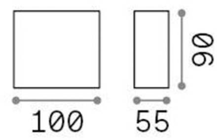 Ideal Lux LED buitenwandlamp Argo, wit, 3.000 K, down