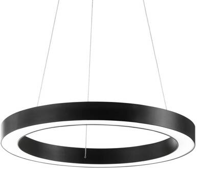 Ideal Lux LED hanglamp Oracle, Ø 60 cm, zwart, 3.000 K