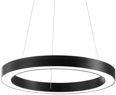 Ideal Lux LED hanglamp Oracle, Ø 70 cm, zwart, 3.000 K