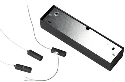 Ideal Lux LED hanglamp Oracle Slim Ø 50 cm zwart 3.000 K