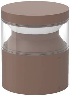 Ideal Lux LED sokkellamp Boeing, koffiebruin, hoogte 15 cm