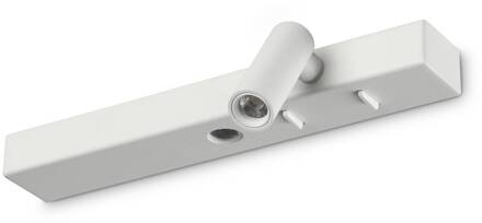 Ideal Lux LED wandlamp Bonne Nuit 2, wit, 22 cm, metaal