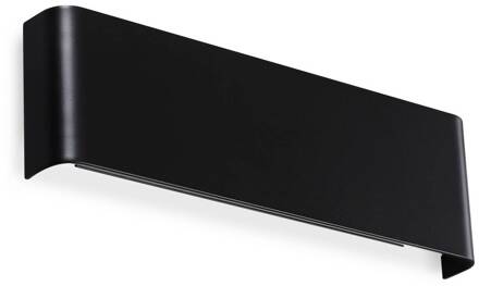 Ideal Lux LED wandlamp Delta, zwart, B 30 cm, up/down