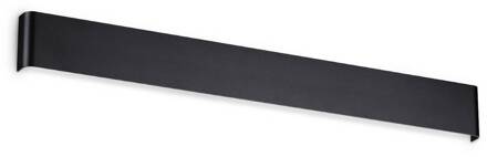 Ideal Lux LED wandlamp Delta, zwart, B 83 cm, up/down