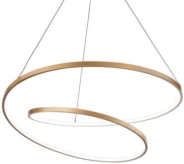 Ideal Lux Oz LED hanglamp Ø 80 cm, messing