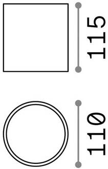 Ideal Lux plafondlamp Gun, antraciet, aluminium, IP44, GU10