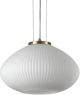 Ideal Lux Plisse hanglamp Ø 35 cm wit, messing