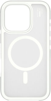 iDeal of Sweden Bumper Case MagSafe voor de Apple iPhone 16 Pro - Cloudy White Wit