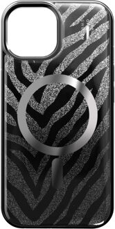 iDeal of Sweden Clear Case Limited met MagSafe voor de Apple iPhone 13/14/15/16e - Zebra Mystique Meerkleurig