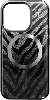 iDeal of Sweden Clear Case Limited met MagSafe voor de Apple iPhone 15 Pro - Zebra Mystique Meerkleurig