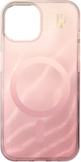 iDeal of Sweden Clear Case MagSafe voor de Apple iPhone 13 / 14 / 15 / 16e - Rose Blush Roze