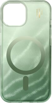 iDeal of Sweden Clear Case MagSafe voor de Apple iPhone 13/14/15/16e - Sage Green Groen